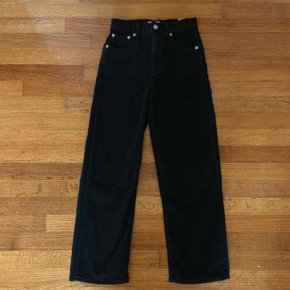 Madewell Slim Wide-Leg Cropped jeans